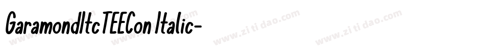 GaramondItcTEECon Italic字体转换